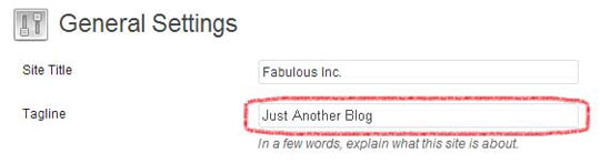 Just Another Blog Tagline