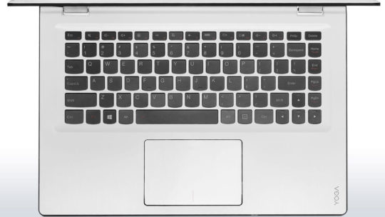 Lenovo Yoga 3 14 convertible laptop - white keyboard