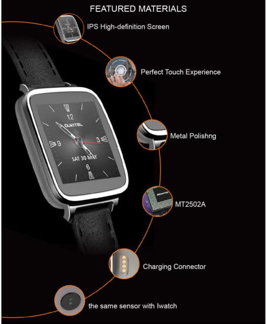 Oukitel A28 Bluetooth Smart Gear Watch - Additional Image 2