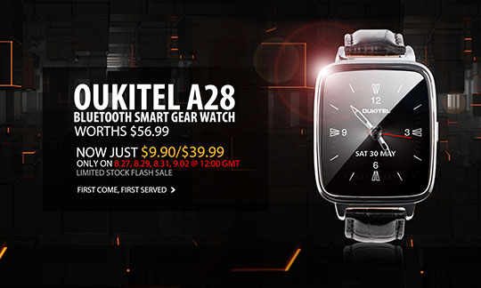 Oukitel A28 Bluetooth Smart Gear Watch Promo