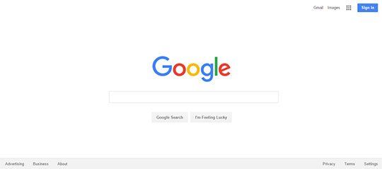 Negative Spacing Google