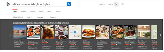 Bing Local Results