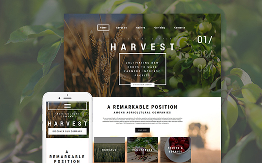 harvest-template-templatemonster