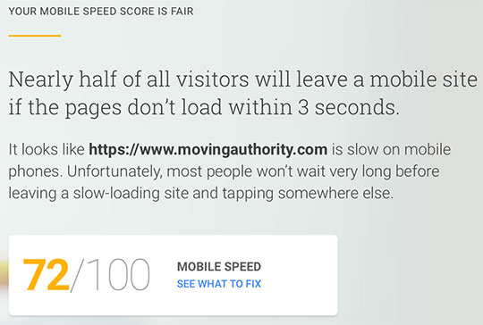 MovingAuthority-Google-Site-Speed-Test