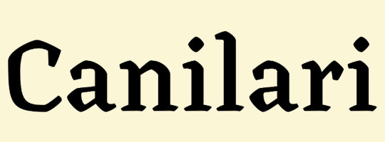 canilari-font-logo-design