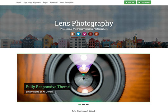 Lens - WordPress Portfolio Themes