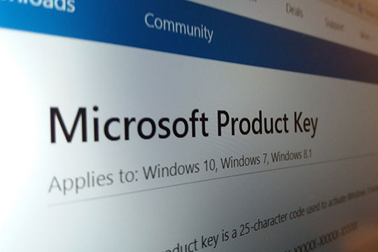 Microsoft product key
