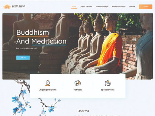great-lotus-buddhist-temple-wordpress-theme