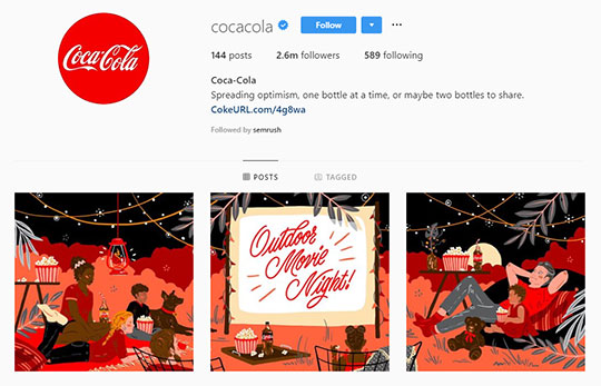 Coca-Cola-Instagram-account