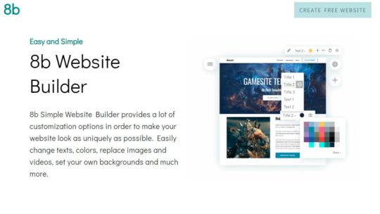 8b Website Builder - 1