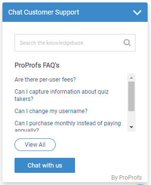 proprofs-chat-integration