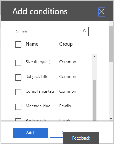 Choose the data you want to export from Office 365 mailbox to the PST file. You can also add conditions to filter the search process.