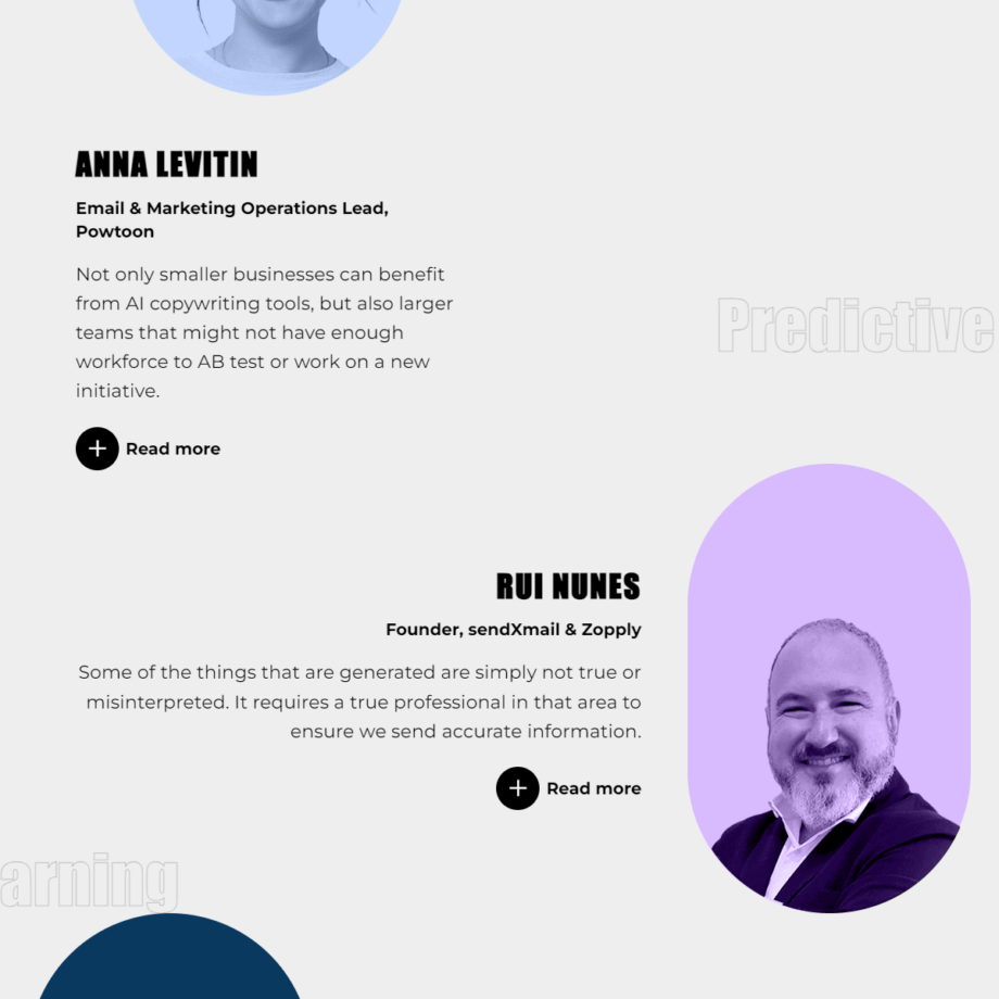 10 Experts Gauge The Impact AI Tools Will Have On EMAIL COPYWRITING! (Infographic) - Section 3